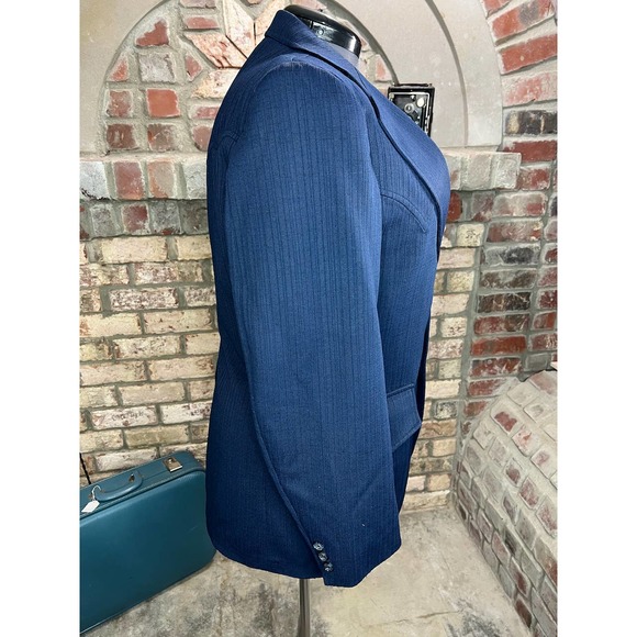 HbarC California rancher western Blazer navy blue - Picture 8 of 13